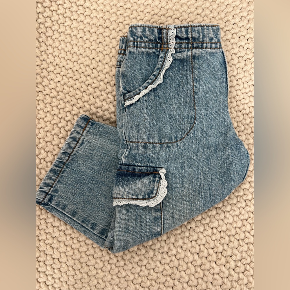 Vintage Wide Leg Toddler Denim Pants